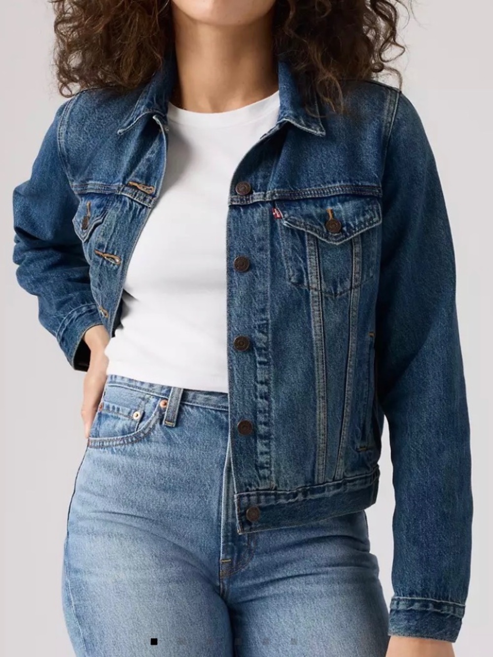 Levi’s ORIGINAL TRUCKER SOFT IN BUTTER DARK, SMALL